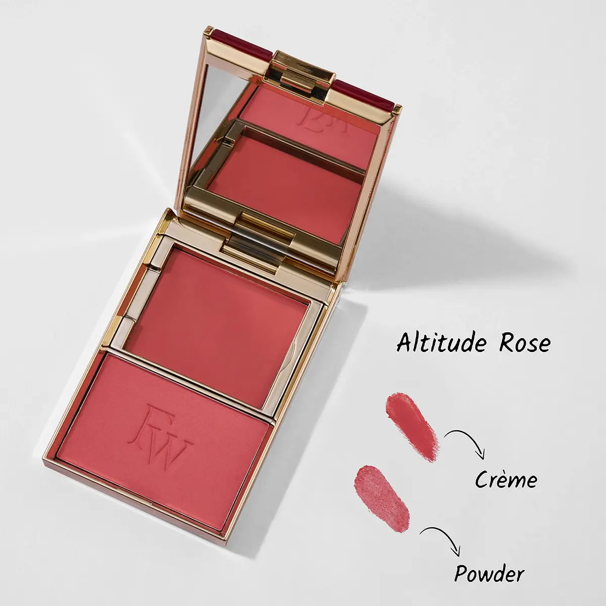Bossy Blush Duo compact with mirror and two pink blush pans